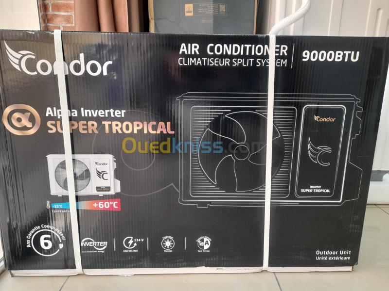 Climatiseur condor 9000 btu inverter super tropical Alger Algérie