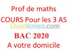 PROF DE MATHS, BAC 2020.  