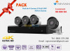 Pack  4 Camera + NVR 5 mpx et 4K