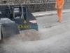 Trancheuse fibre optique , travaux gaz