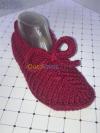 Chaussons artisanaux en laine 