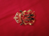 Vintage BUTLER AND WILSON heraldic coat of arms brooch 1980s