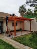 Pergola en bois rouge structur moyenne 