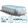 Piscine Intex 6.1*3.05*122 neuve 