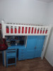 Lit pour enfant avec bureau et armoire (3 en 1) 