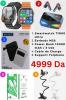 Pack Promotion 5in1 (Smart Watch T1000 + Earbuds M28 +Power Bank+ Support Tel+ Cable HOCO)