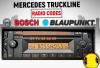 CODE AUTORADIO CD BOSCH Mercedes Benz 24volts   MB Truck Base Low