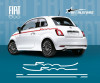 Autocollant decoratif Fiat 500 