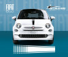 Autocollants decoratifs pour fiat 500 