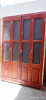 Porte fenêtre porte balcon Bois rouge