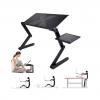 Table pliante en aluminium pour ordinateur Portable, support de bureau multifonctionnel rotatif 