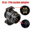 Adaptateur prise remorque 7 -13 JETSKI VELO MOTO BATEAU- AUDI VW MERCEDES RANG ROVER FORD