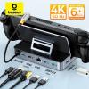 Baseus gaming docking station steam deck 6 en 1, hub Nintendo téléphone Gameboy support gamer jeux