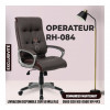 CHAISE OPÉRATEUR - MODERNE - CUIR SYNTHETIQUE - RH-084