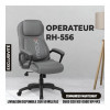 CHAISE OPÉRATEUR - MODERNE - CUIR SYNTHETIQUE - RH-556