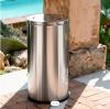 POUBELLE RONDE 60 LITRES EN INOX 