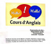 Cours de soutien et par niveaux d'anglais 