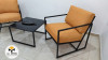 Fauteuil de jardin en métal moderne et confortable 