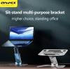 Support de bureau awei en alliage d'aluminium pour laptop et tablettes. flexible réglable pliable