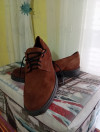 Chaussure homme marron en daim 