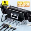 Baseus docking 6 in 1 hub pour gaming nintendo switch type c 6 en 1 4K@60Hz RJ45 100W