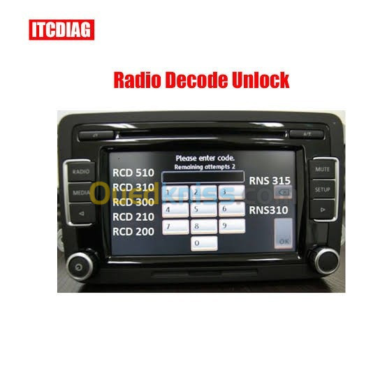 Décodage auto radio par numéro de serie