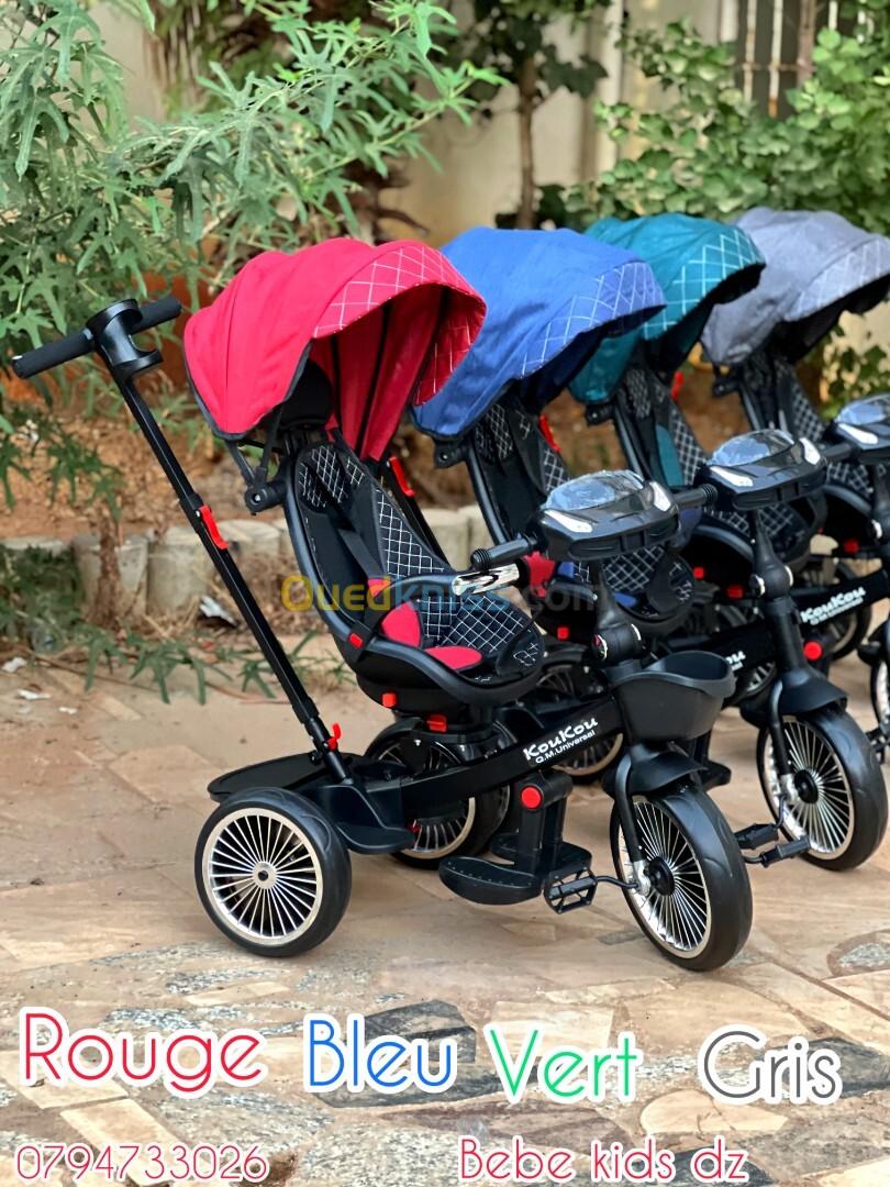 velo tricycle poussette pour enfant 