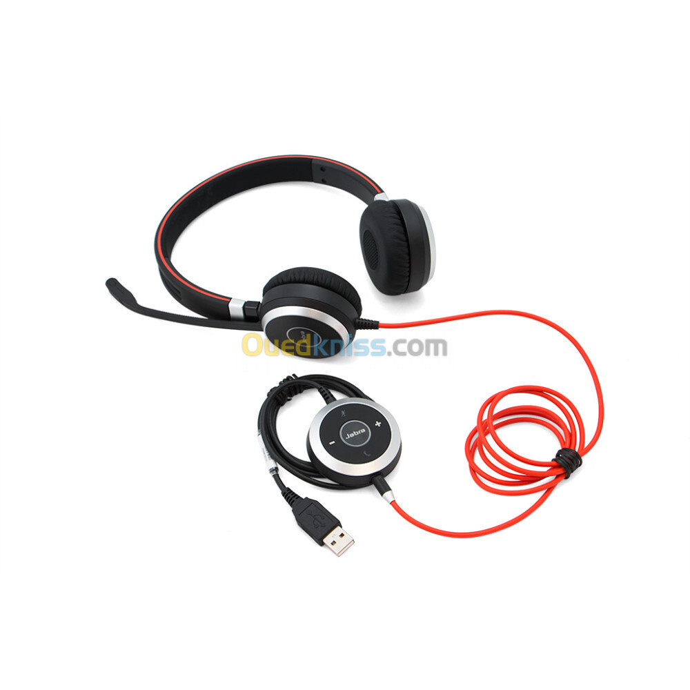 Jabra Evolve 40 Stéréo Casque filaire pour softphone USB 