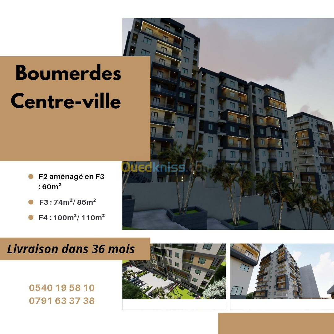 Vente Appartement F3 Boumerdès Boumerdes