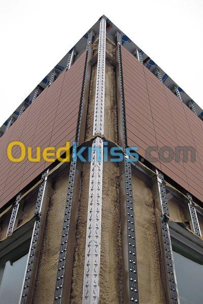 Monocouche alucobond façade ventiller