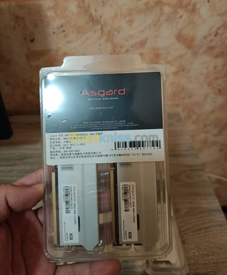 RAM Asgard 16GB (8x2) 3600mhz