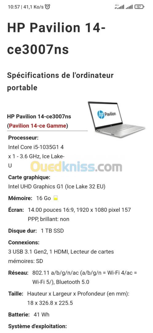 Pc Portable Hp Pavilion / I5-10G/ 16Gb / 1 TB