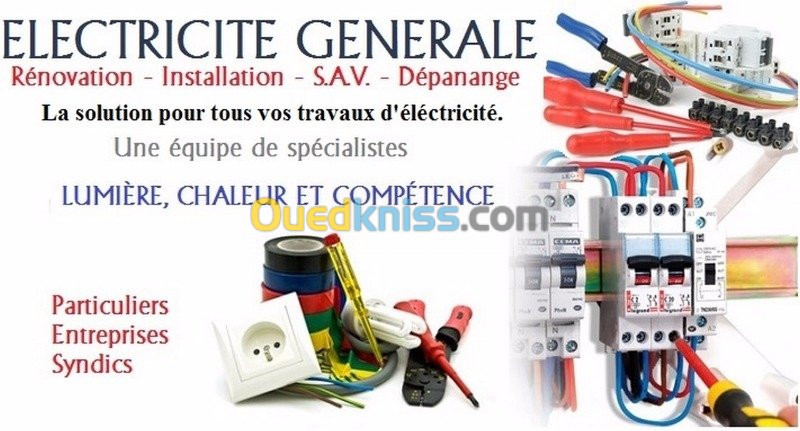 TRAVAUX D'ÉLECTRICITÉ GENERALE