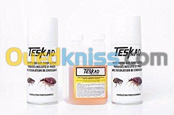Fumigène insecticide Teskad anti puces/punaises de lit/cafards