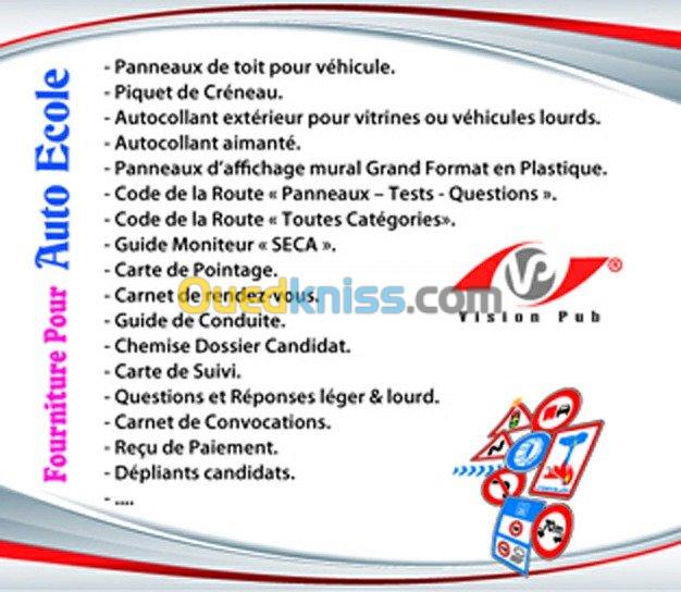 Auto ecole Produits 