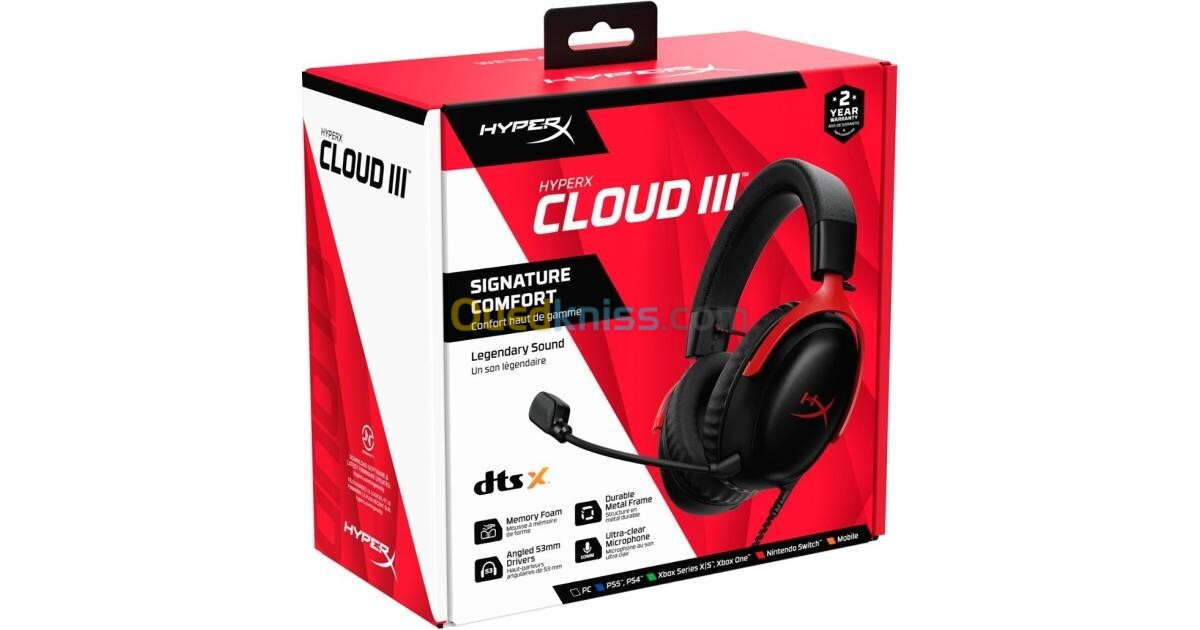 CASQUE GAMING HYPER X CLOUD III