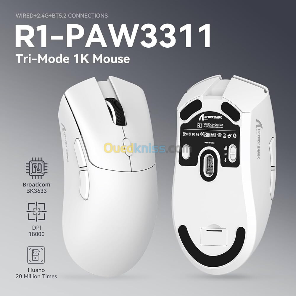 ATTACK SHARK R1 Wireless Gaming Mouse