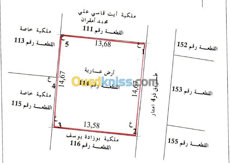 Vente Terrain Tipaza Sidi rached