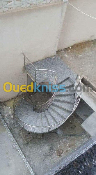 Rampe escalier inox souder très profes