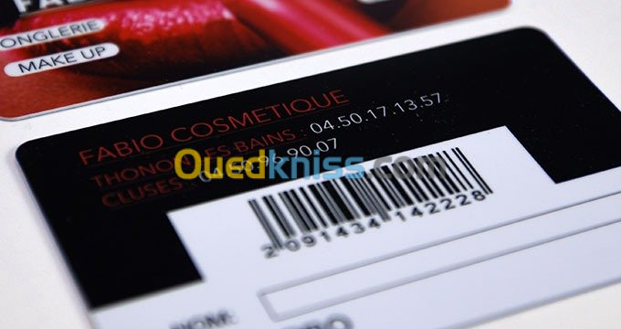 impression sur les cartes PVC