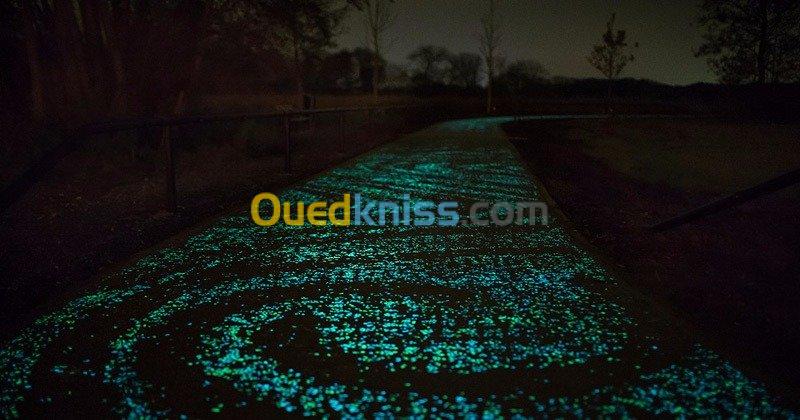 chemins et trottoirs lumineux