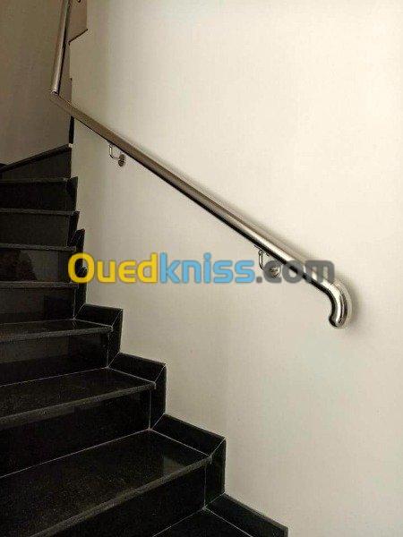 rampe escalier inox