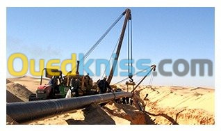 BACS DE STOCKAGE POSE PIPE LINE