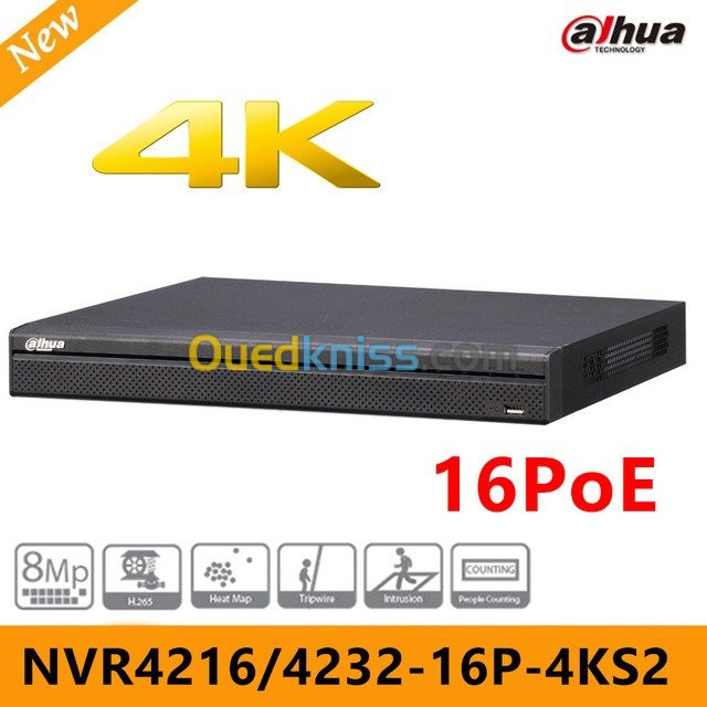 NVR DAHUA 4216 16 POE 4KS2