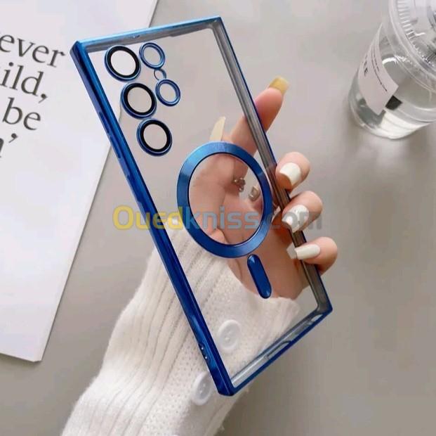 Promotion Antichoque magnétique Note 10 plus Magsafe-coque électromagnétique classique transparente,
