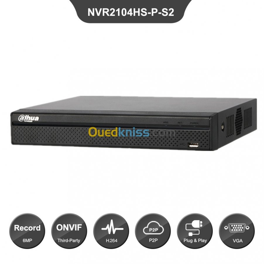 NVR DAHUA 2104HS-POE 4CH