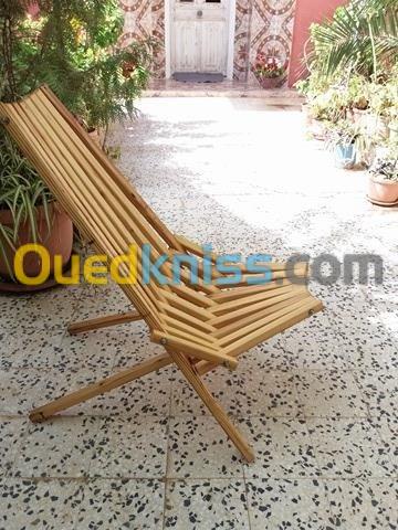 chaise en bois pliable