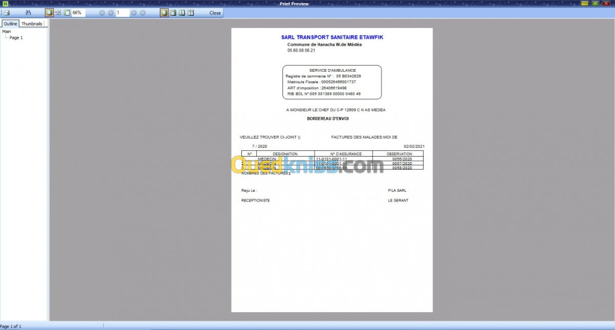 logiciel  transport sanitaire hemodialyse