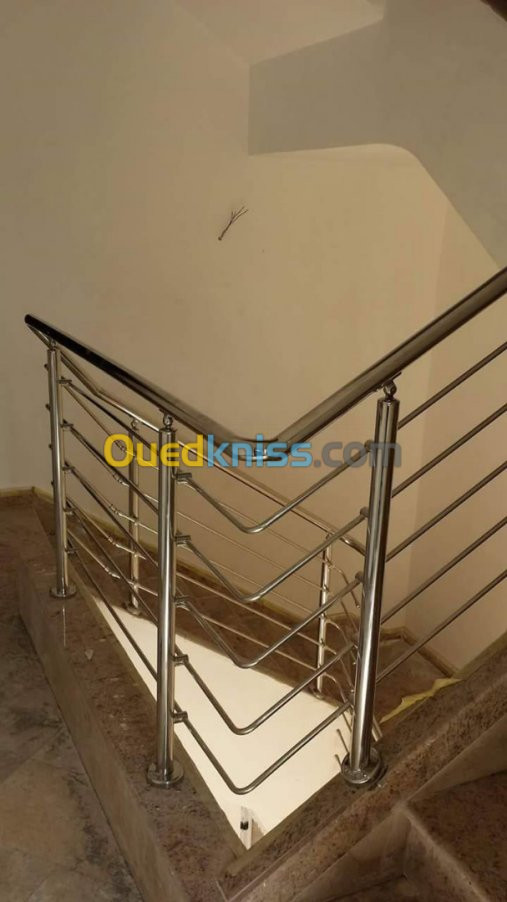 Rampe d'escalier Inox & Aluminium 