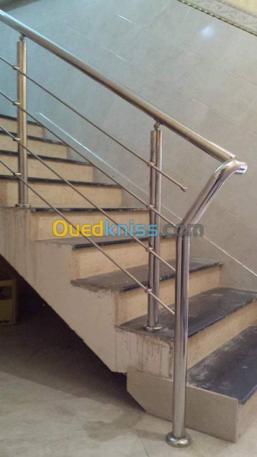 Rampe d'escalier Inox & Aluminium 